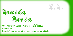 monika maria business card